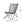 Outdoor Wicker Chair With Geometric Cross Base, Set of 2 - Gray