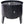 Portable Charcoal Smoker Grill For Outdoor Cooking - Black