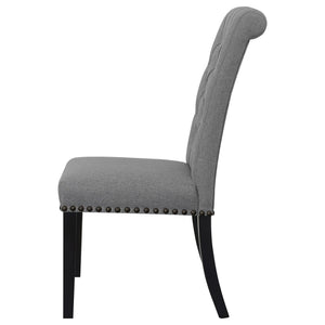 Tufted Rolled Backrest Side Chairs (Set of 2)