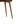 Solid Wood Chestnut Rounded Writing Desk, 1-Drawer, 1 Open-Slot