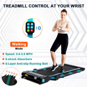 Ksports 3 in 1 Pro Electric Treadmill Cardio Strength Training Workout Set, Navy - TRAPSKI