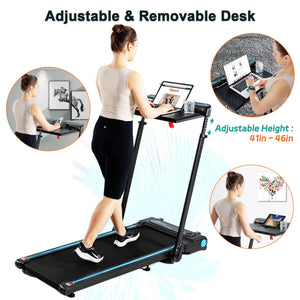 Ksports 3 in 1 Pro Electric Treadmill Cardio Strength Training Workout Set, Navy - TRAPSKI