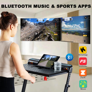 Ksports 3 in 1 Pro Electric Treadmill Cardio Strength Training Workout Set, Navy - TRAPSKI