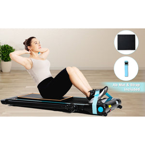 Ksports 3 in 1 Pro Electric Treadmill Cardio Strength Training Workout Set, Navy - TRAPSKI