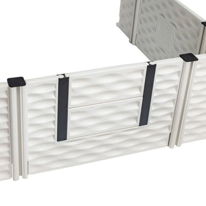 EZwhelp EZclassic 48 Inches Add On Room with Front Panel Set and Doors, White