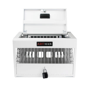 16 Bay Charging Cabinet For Laptop book, Locking Charging Station