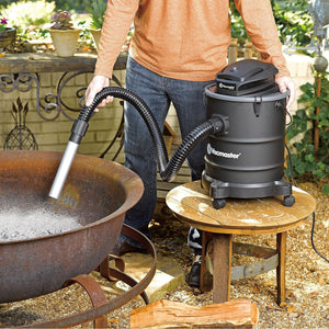 Vacmaster 6 Gallon 120 Volt Portable Corded Electric Ash Vacuum w/Wheels, Black