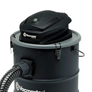 Vacmaster 6 Gallon 120 Volt Portable Corded Electric Ash Vacuum w/Wheels, Black
