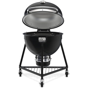Weber Summit Kamado E6 Charcoal Grill w/Built In Stainless Steel Lid, Black