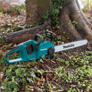 Makita LXT 36 Volt 16 Inch 4.0Ah Battery Powered Brushless Chainsaw Kit, Teal