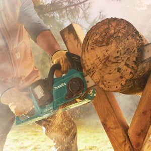 Makita LXT 36 Volt 16 Inch 4.0Ah Battery Powered Brushless Chainsaw Kit, Teal