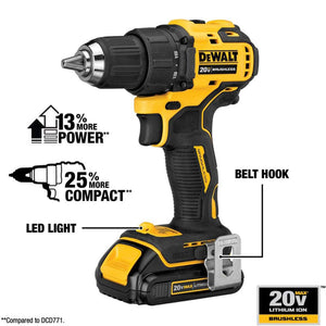 DeWalt ATOMIC 20 Volt MAX Brushless Cordless Drill and Impact Driver Combo Kit - TRAPSKI