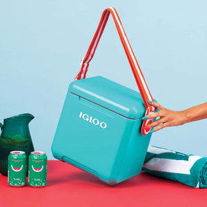 Igloo 11 Quart Tag Along Too Insulated Strapped Picnic Style Cooler, Light Gray