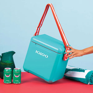 Igloo 11 Quart Tag Along Too Insulated Strapped Picnic Style Cooler, Light Gray