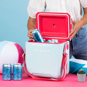 Igloo 11 Quart Tag Along Too Insulated Strapped Picnic Style Cooler, Light Gray