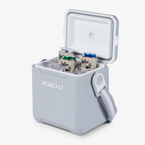 Igloo 11 Quart Tag Along Too Insulated Strapped Picnic Style Cooler, Light Gray