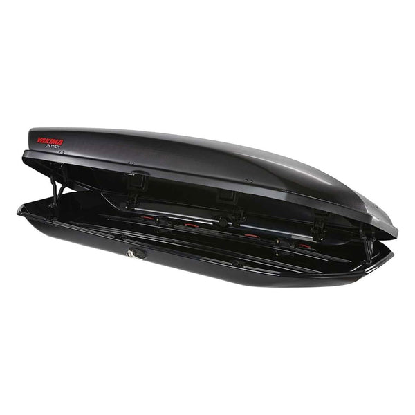 Yakima SkyBox 18 Cubic Foot Carbonite Cargo Box for StreamLine Crossbars, Black