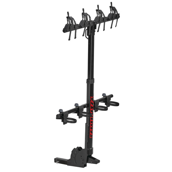 Yakima HangOver 4 Adjustable Vertical Steel Mountain Bike Hitch Rack for 4 Bikes