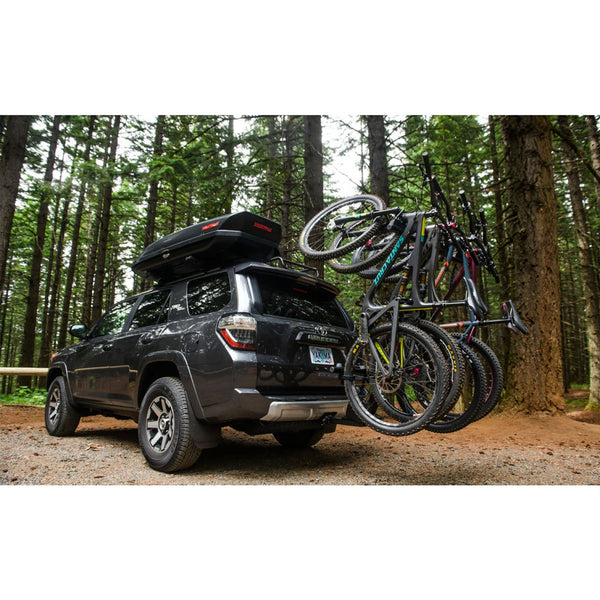 Yakima HangOver 4 Adjustable Vertical Steel Mountain Bike Hitch Rack for 4 Bikes