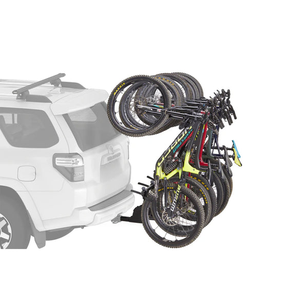 Yakima HangOver 6 Adjustable Vertical Steel Mountain Bike Hitch Rack for 6 Bikes