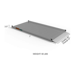 EZ-ACCESS GATEWAY 3G 7 Foot Solid Surface Aluminum Portable Wheelchair Ramp - TRAPSKI
