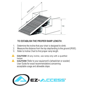 EZ-ACCESS GATEWAY 3G 7 Foot Solid Surface Aluminum Portable Wheelchair Ramp - TRAPSKI