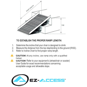 EZ-ACCESS GATEWAY 3G 9 Foot Solid Surface Aluminum Portable Wheelchair Ramp - TRAPSKI