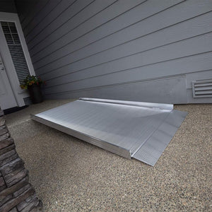EZ-ACCESS GATEWAY 3G 9 Foot Solid Surface Aluminum Portable Wheelchair Ramp - TRAPSKI