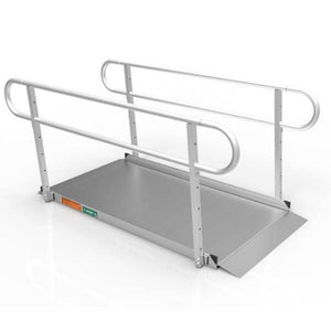 EZ-ACCESS GATEWAY 3G 9 Foot Solid Surface Aluminum Portable Wheelchair Ramp - TRAPSKI