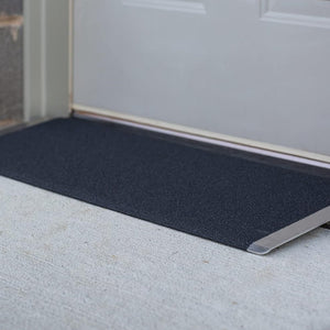 EZ-ACCESS TRANSITIONS 32 x 12" Portable Angled Entry Plate Threshold Ramp, Black