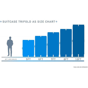 EZ-ACCESS SUITCASE 6 Foot TRIFOLD Portable Ramp with Surface That Resists Slips