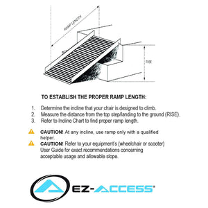 EZ-ACCESS SUITCASE 7 Foot TRIFOLD Portable Ramp with Surface That Resists Slips - TRAPSKI