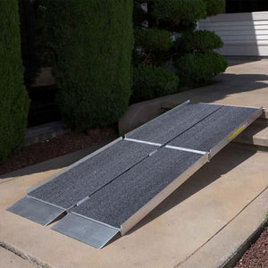 EZ-ACCESS SUITCASE 7 Foot TRIFOLD Portable Ramp with Surface That Resists Slips - TRAPSKI