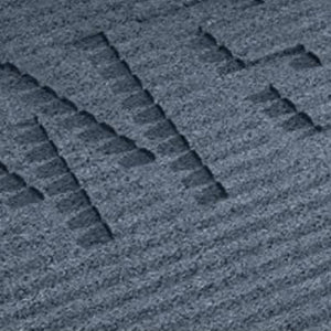 EZ-ACCESS TRANSITIONS 1.5" Rectangular Rubber Angled Welcome Entry Mat, Gray