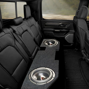 QPower Dual 10" Sub Box for Dodge Ram Crew Cab & Quad Cab 02-18, Classic 19-22