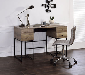 Desirre Writing Desk With USB Port - Oak