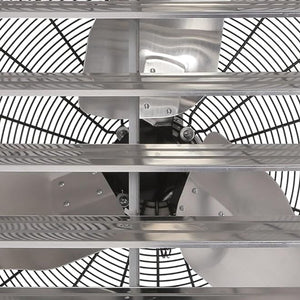 Hurricane Pro Shutter Exhaust Fan with 3 Metal Blades and Button Controller, 36"