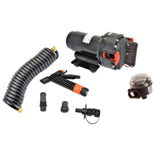 5813858138Johnson Pump Aqua Jet 5.2 GPH Washdown Pump Kit w/Hose - 12V