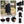 38 Inch 400 LBS Heavy-Duty Collapsible Wagon Cart with Adjustable Handle for Camping Garden-Black