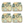 Outdoor Patio Chair Cushions - Water-Repellent U-Shape Thick Foam Seat Cushions with Ties