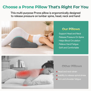 27° Ergonomic Memory Foam Support Pillow for Couples