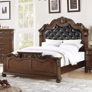 3 Piece Bedroom Set With Tufted Headboard And 2 Nightstands