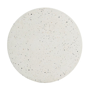 Terrazzo Outdoor Side Table - White