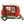 Christmas Plastic / Resin Camper With Mr & Mrs Santa Tea Time LED / Water Spinning / 2 Way Switch, 3*AA Required - Red