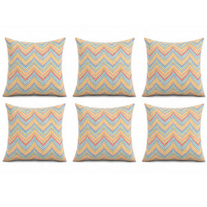 6 Pack Outdoor Pillow Covers - 18x18 Inch