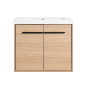 Bathroom Vanity Set With Resin Countertop Sink, 2 Doors