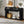 TREXM Oval Fluted Console Table with 2 Drawers and Bottom Shelf