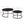 Modern Faux Leather Nesting Round Coffee Table Set - Dark Brown