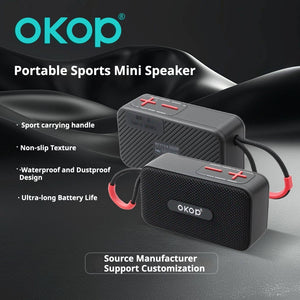 KP-568 Best-Selling Mini Square Bluetooth Speaker Portable Wireless Speaker With Handle Card Slot And Bass In Stock