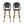 Outdoor Rattan And Aluminum French Barstools (Set of 2)